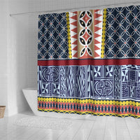 Toghu Bamenda Shower Curtain Cameroon North West Traditional Pattern