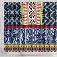 Toghu Bamenda Shower Curtain Cameroon North West Traditional Pattern