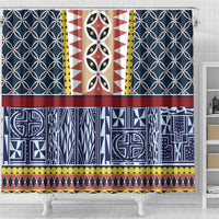 Toghu Bamenda Shower Curtain Cameroon North West Traditional Pattern