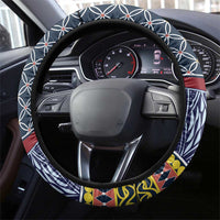 Toghu Bamenda Steering Wheel Cover Cameroon North West Traditional Pattern