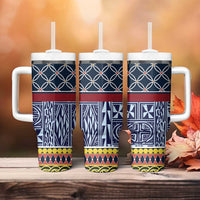 Toghu Bamenda Tumbler With Handle Cameroon North West Traditional Pattern