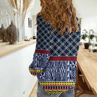 Toghu Bamenda Women Casual Shirt Cameroon North West Traditional Pattern