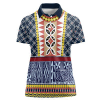Toghu Bamenda Women Polo Shirt Cameroon North West Traditional Pattern