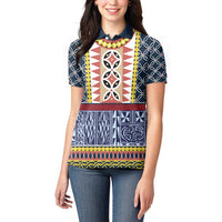 Toghu Bamenda Women Polo Shirt Cameroon North West Traditional Pattern