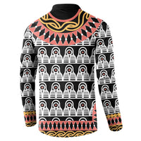 Cameroon Toghu Traditional Pattern Button Sweatshirt