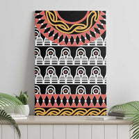 Cameroon Toghu Traditional Pattern Canvas Wall Art