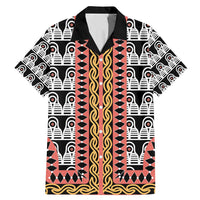 Cameroon Toghu Traditional Pattern Family Matching Mermaid Dress and Hawaiian Shirt