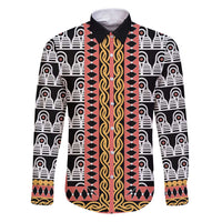 Cameroon Toghu Traditional Pattern Family Matching Puletasi and Hawaiian Shirt