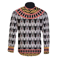 Cameroon Toghu Traditional Pattern Family Matching Short Sleeve Bodycon Dress and Hawaiian Shirt