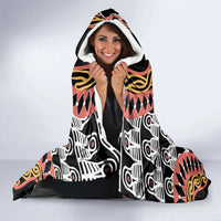 Cameroon Toghu Traditional Pattern Hooded Blanket