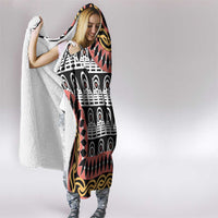 Cameroon Toghu Traditional Pattern Hooded Blanket