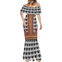 Cameroon Toghu Traditional Pattern Mermaid Dress