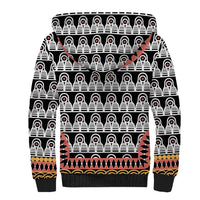 Cameroon Toghu Traditional Pattern Sherpa Hoodie