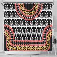 Cameroon Toghu Traditional Pattern Shower Curtain