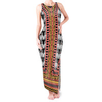 Cameroon Toghu Traditional Pattern Tank Maxi Dress