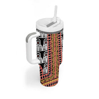 Cameroon Toghu Traditional Pattern Tumbler With Handle
