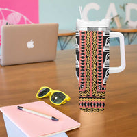 Cameroon Toghu Traditional Pattern Tumbler With Handle