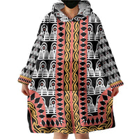 Cameroon Toghu Traditional Pattern Wearable Blanket Hoodie