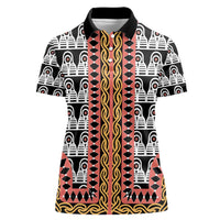 Cameroon Toghu Traditional Pattern Women Polo Shirt