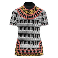 Cameroon Toghu Traditional Pattern Women Polo Shirt