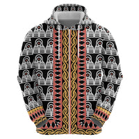Cameroon Toghu Traditional Pattern Zip Hoodie