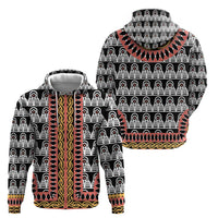 Cameroon Toghu Traditional Pattern Zip Hoodie