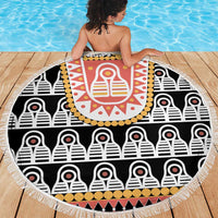 Cameroon Traditional Beach Blanket Toghu Pattern