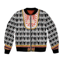 Cameroon Traditional Bomber Jacket Toghu Pattern