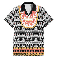 Cameroon Traditional Family Matching Mermaid Dress and Hawaiian Shirt Toghu Pattern