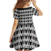 Cameroon Traditional Family Matching Puletasi and Hawaiian Shirt Toghu Pattern