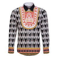 Cameroon Traditional Family Matching Puletasi and Hawaiian Shirt Toghu Pattern