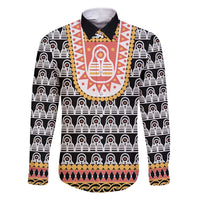 Cameroon Traditional Family Matching Short Sleeve Bodycon Dress and Hawaiian Shirt Toghu Pattern