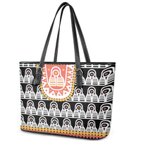 Cameroon Traditional Leather Tote Bag Toghu Pattern