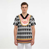 Cameroon Traditional Scrub Top Toghu Pattern - Wonder Print Shop