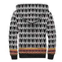 Cameroon Traditional Sherpa Hoodie Toghu Pattern