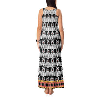Cameroon Traditional Tank Maxi Dress Toghu Pattern