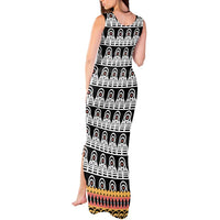 Cameroon Traditional Tank Maxi Dress Toghu Pattern