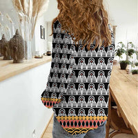 Cameroon Traditional Women Casual Shirt Toghu Pattern