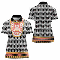 Cameroon Traditional Women Polo Shirt Toghu Pattern