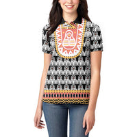 Cameroon Traditional Women Polo Shirt Toghu Pattern