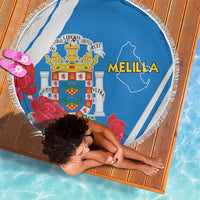 Melilla Beach Blanket Coat Of Arms Red Carnation