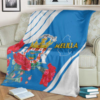 Melilla Blanket Coat Of Arms Red Carnation