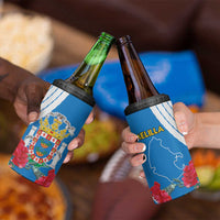 Melilla 4 in 1 Can Cooler Tumbler Coat Of Arms Red Carnation