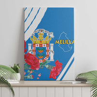 Melilla Canvas Wall Art Coat Of Arms Red Carnation