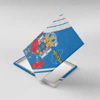 Melilla Canvas Wall Art Coat Of Arms Red Carnation