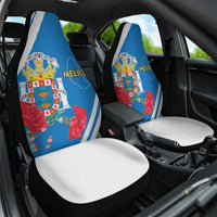Melilla Car Seat Cover Coat Of Arms Red Carnation