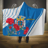 Melilla Hooded Blanket Coat Of Arms Red Carnation