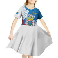 Melilla Kid Short Sleeve Dress Coat Of Arms Red Carnation