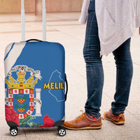 Melilla Luggage Cover Coat Of Arms Red Carnation