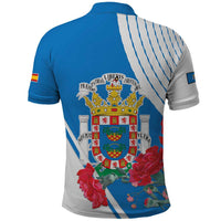Melilla Polo Shirt Coat Of Arms Red Carnation